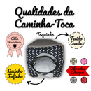 Casinha Toca Cama Iglu 2 Em 1 Cachorro Cão E Gato Tam P, M e G