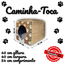 Casinha Toca Cama Iglu 2 Em 1 Cachorro Cão E Gato Tam P, M e G