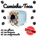 Casinha Toca Cama Iglu 2 Em 1 Cachorro Cão E Gato Tam P, M e G
