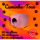 Casinha Toca Cama Iglu 2 Em 1 Cachorro Cão E Gato Tam P, M e G