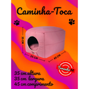 Casinha Toca Cama Iglu 2 Em 1 Cachorro Cão E Gato Tam P, M e G