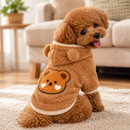 Roupa Moleton Ursinho Para Cachorro Roupinha Pet Inverno Frio