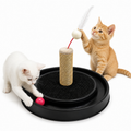 Arranhador Redondo Para Gato Relax Com Bolinha Miau