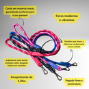 Peitoral Com Regulagem e Refletivo Coleira Cachorro Porte Medio e Grande Reforcado Confort Ajuste