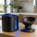 KIT HIDRATAÇÃO PLUS LUME – Fonte Silenciosa com Filtro e Comedouro Acoplado para Gatos – Funcionamento Silencioso e USB
