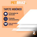 Tapete Higiênico Descartável para Cachorro Unidades 60x60 cm - Fralda Pet Xixi Cão Pequeno Médio