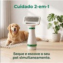 Escova Secadora Pet 2 em 1 Seca Remove Pelos Cachorro Gato Profissional