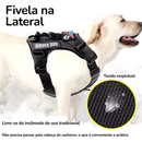 Peitoral Com Regulagem e Refletivo Coleira Cachorro Porte Medio e Grande Reforcado Confort Ajuste