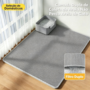 Tapete Coletor de Areia para Gato Dupla Camada Anti Derramamento Vários Tamanhos 30x45~70x120cm