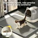 Tapete Coletor de Areia para Gato Dupla Camada Anti Derramamento Vários Tamanhos 30x45~70x120cm