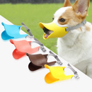 Focinheira de Pato para Cachorro Silicone Ajustável Anti-Mordida